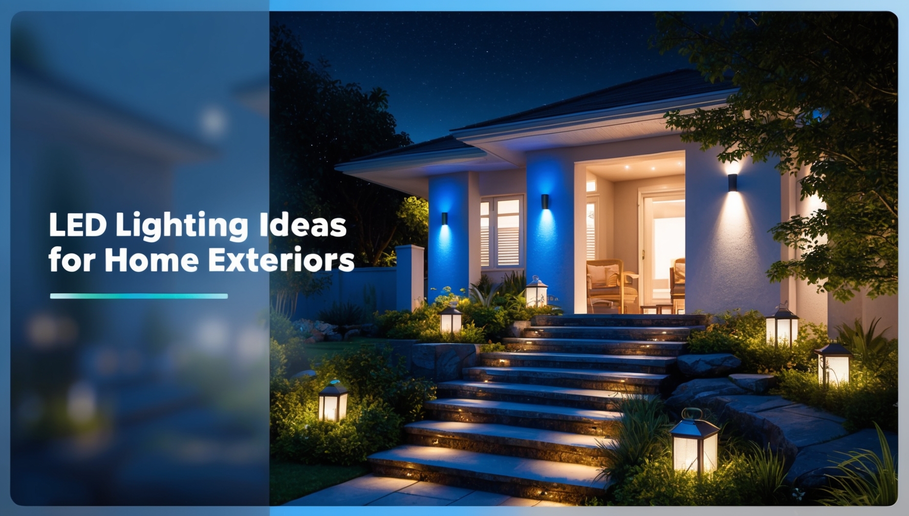 LED Lighting Ideas for Home Exteriors